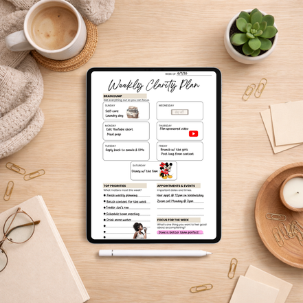 Weekly Clarity Plan