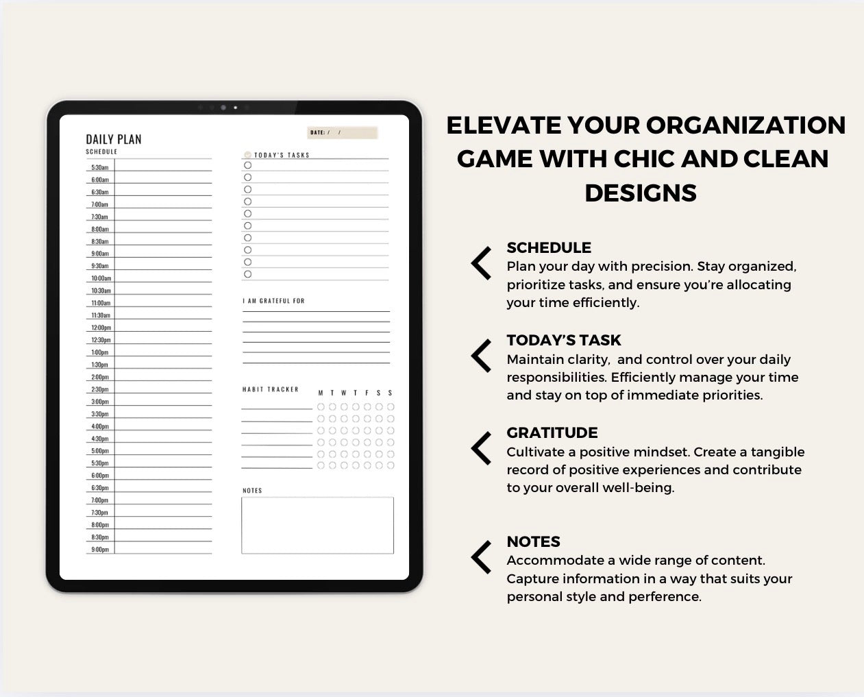 Intentional Day Template
