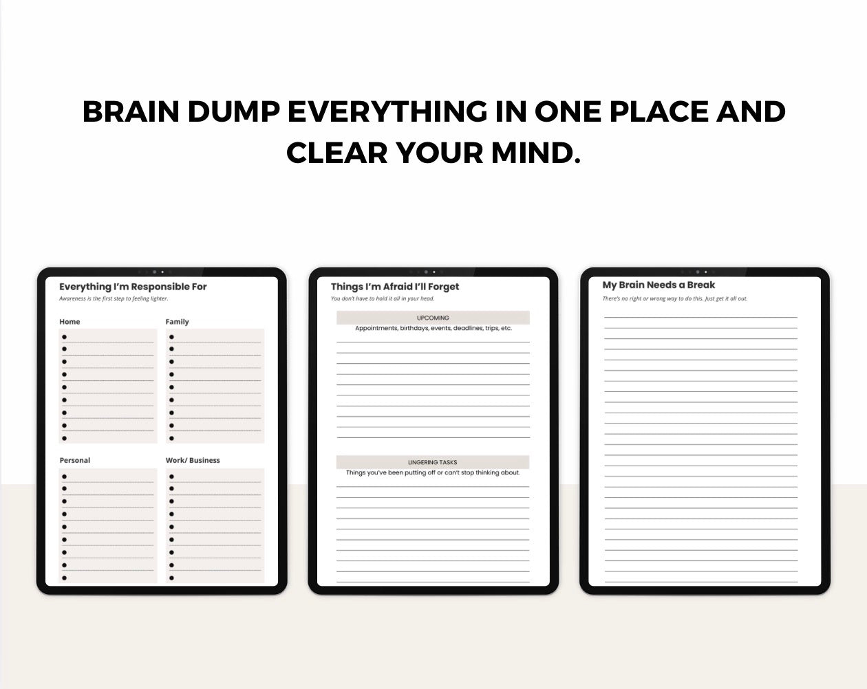 Mental Load Dump