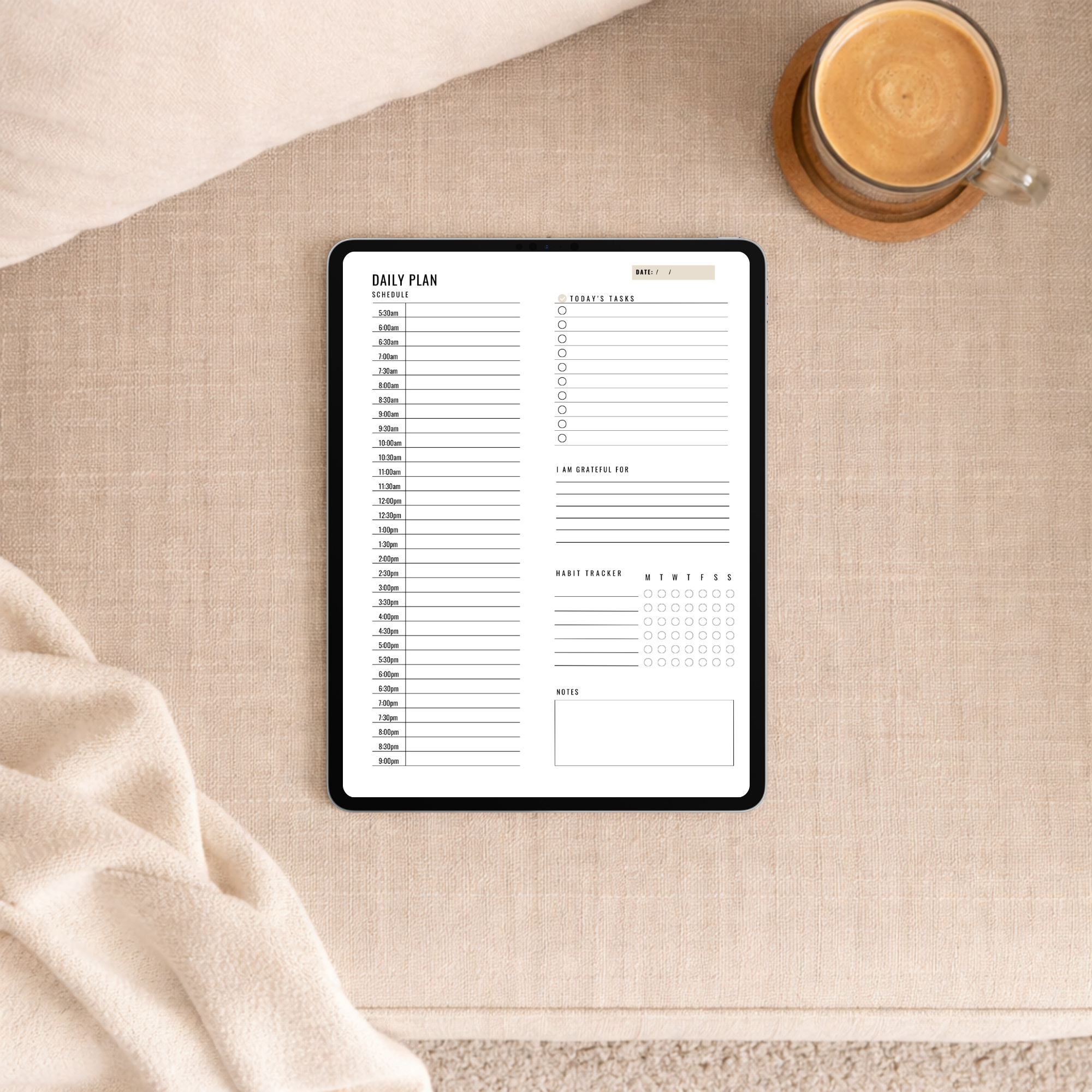 Intentional Day Template