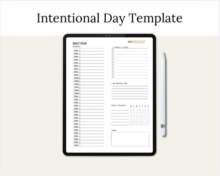 Intentional Day Template