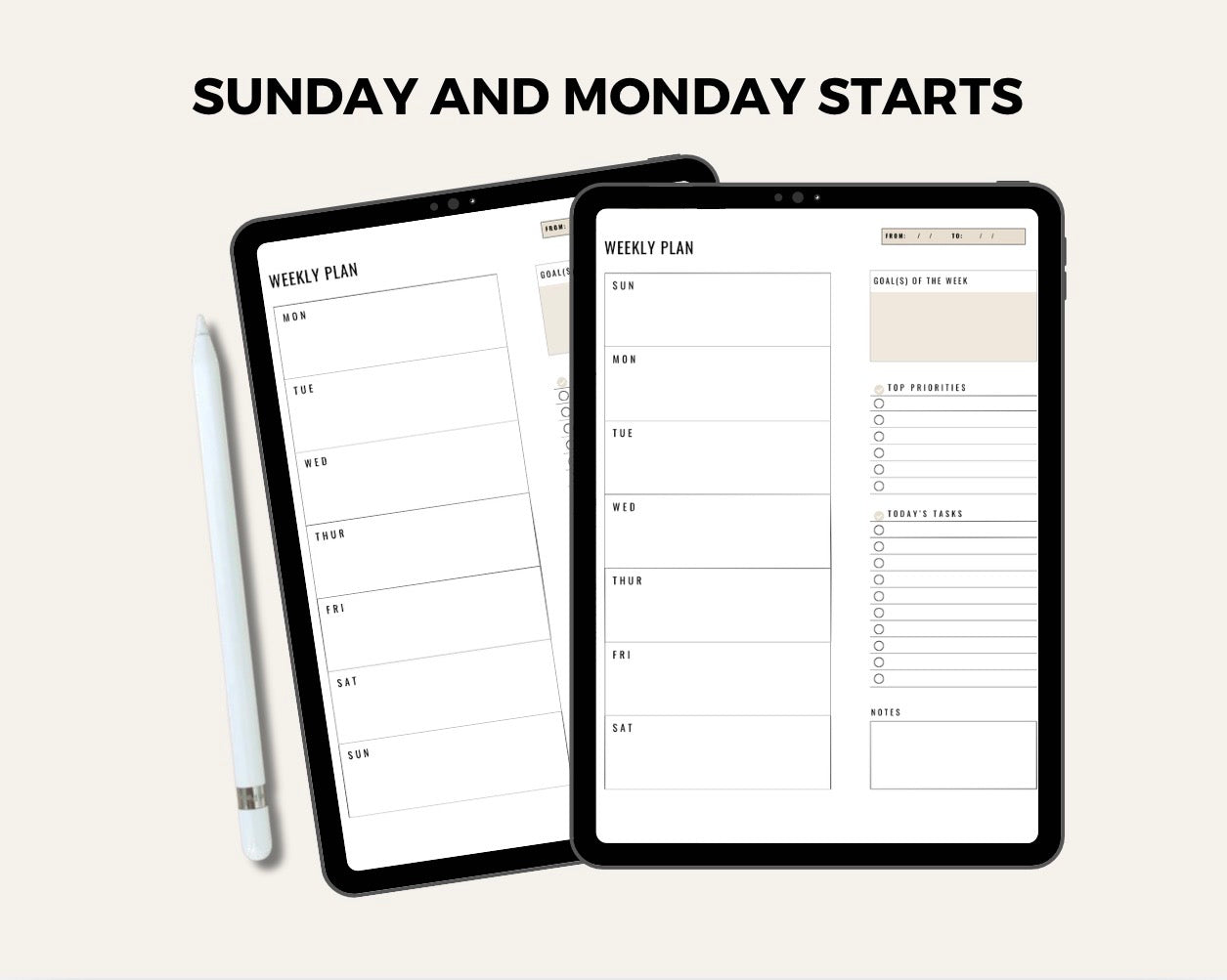 Intentional Week Template