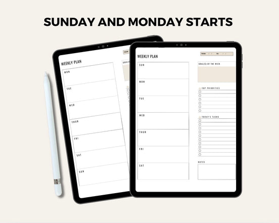 Intentional Week Template