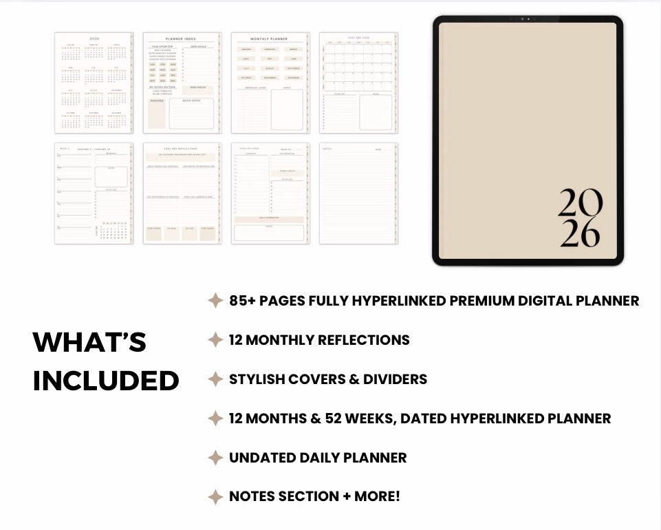Sunday Reset Planner ‘26