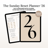 Sunday Reset Planner ‘26